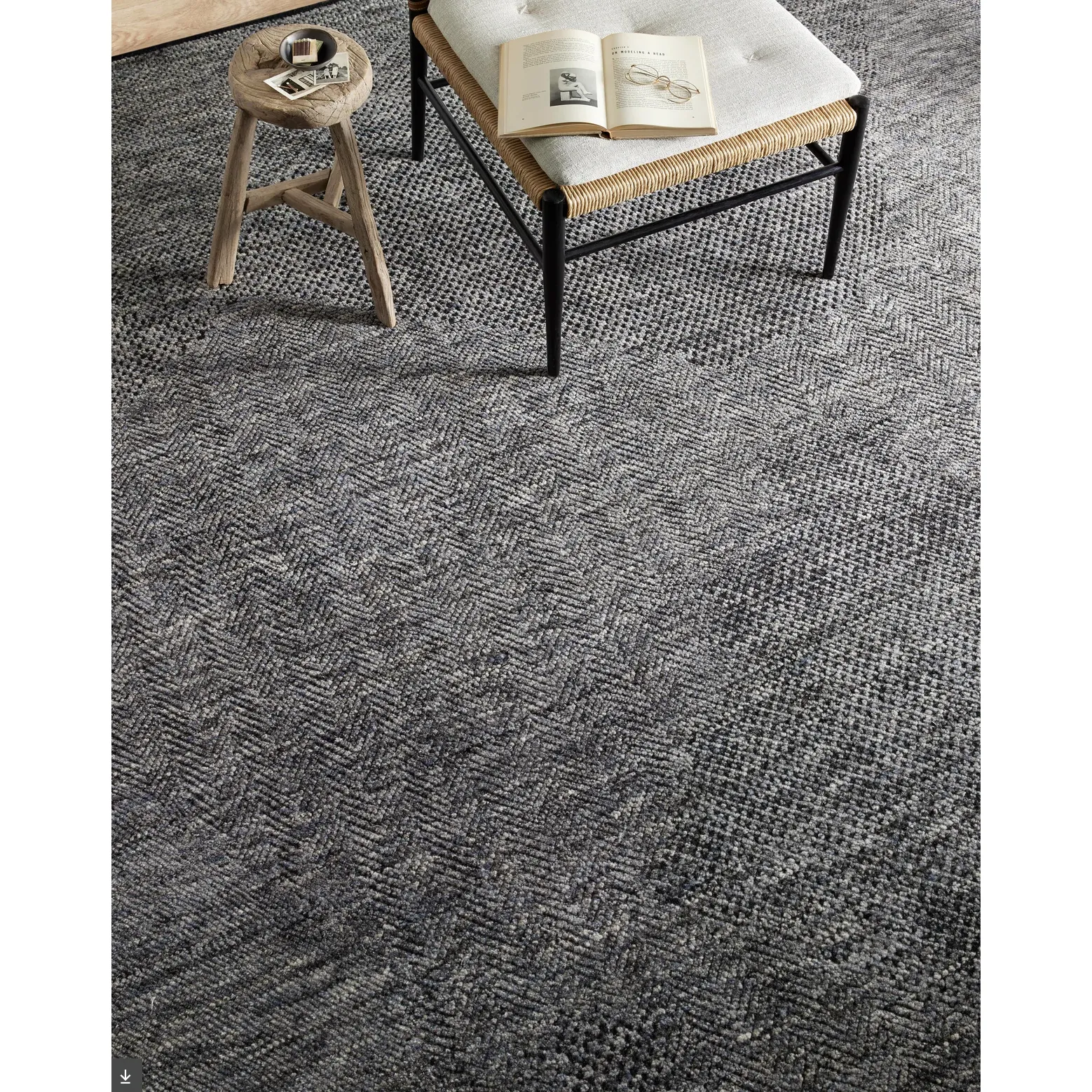 Collins Area Rug Charcoal/Denim