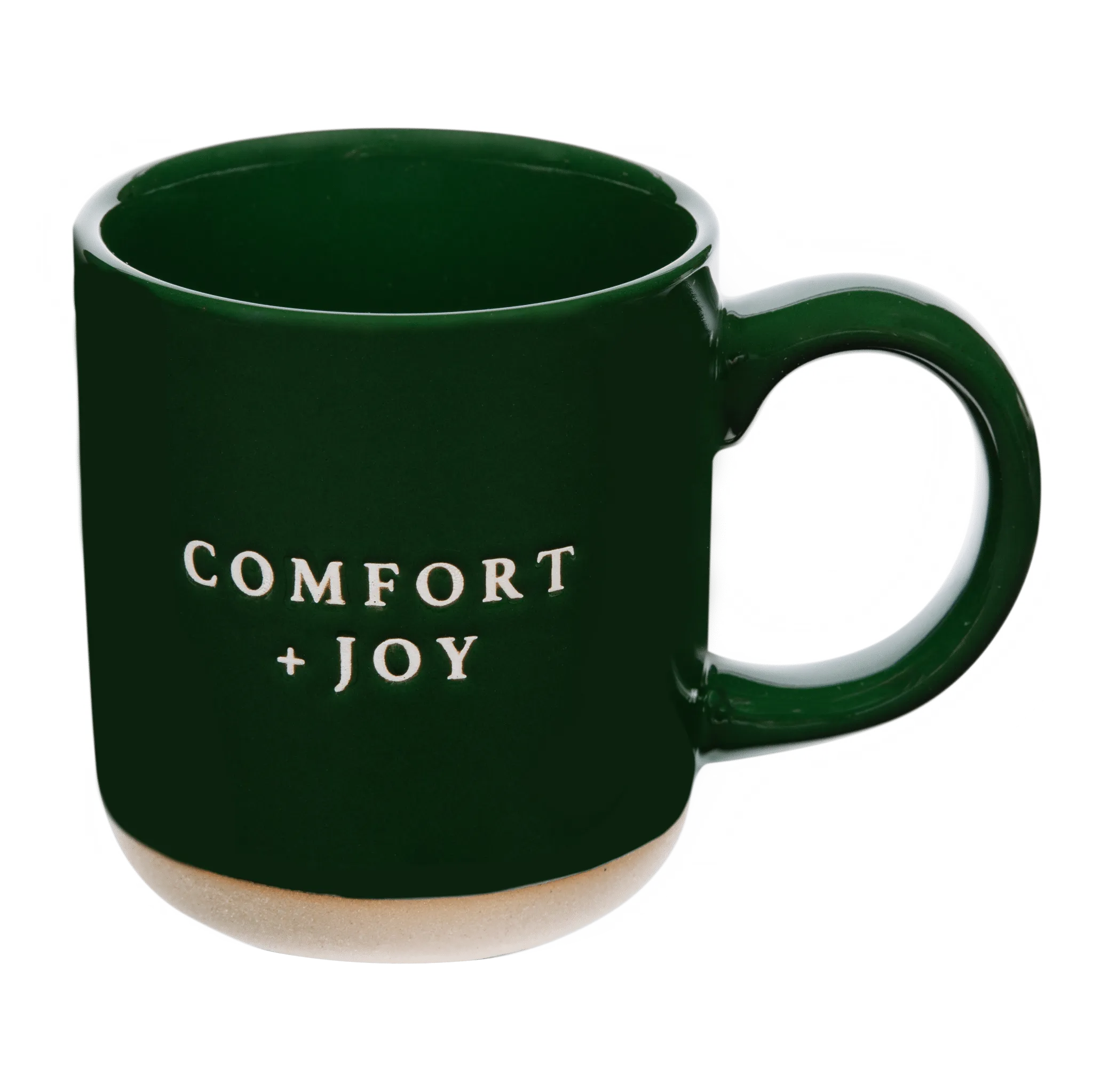 Comfort & Joy Green Stoneware Coffee Mug