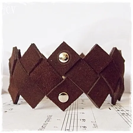 Cosplay Brown Leather Armband