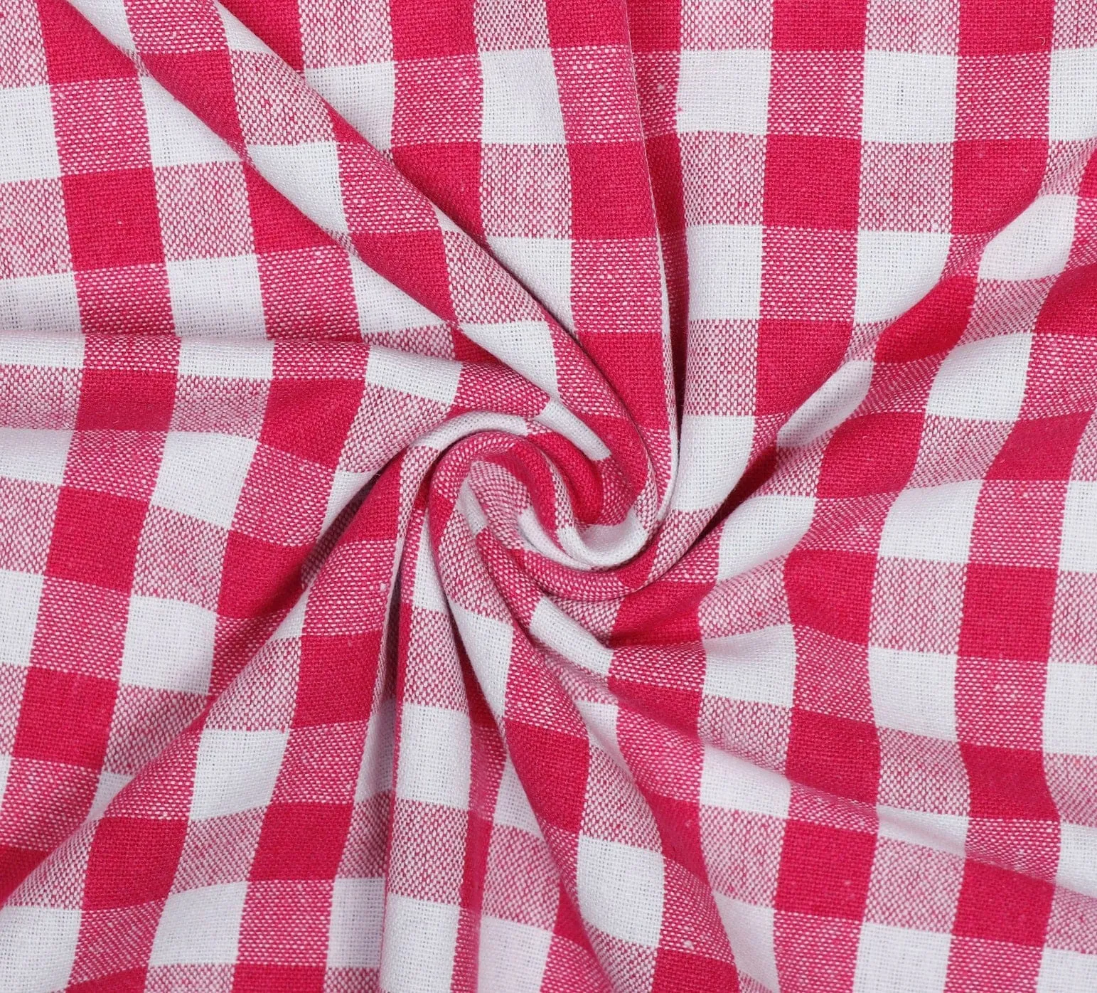 Cotton Checkered Bedsheet with Pillow Covers (Pink) - available sizes, Single, Double/Queen, King and Super King