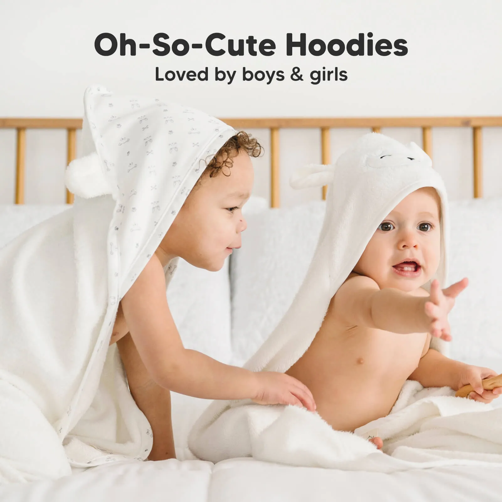 Cuddle Baby Hooded Towel (Lamb, Petite)