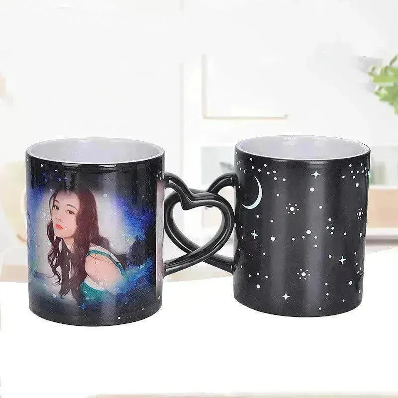 Customized Coffee Cup Creative Color Change Mug Ceramic Cup