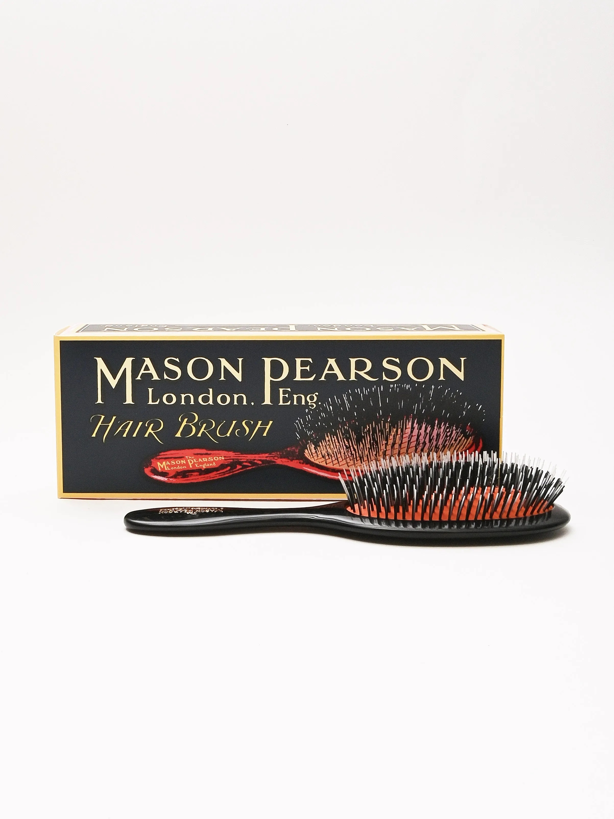 Dark Ruby Handy Bristle & Nylon Hair Brush