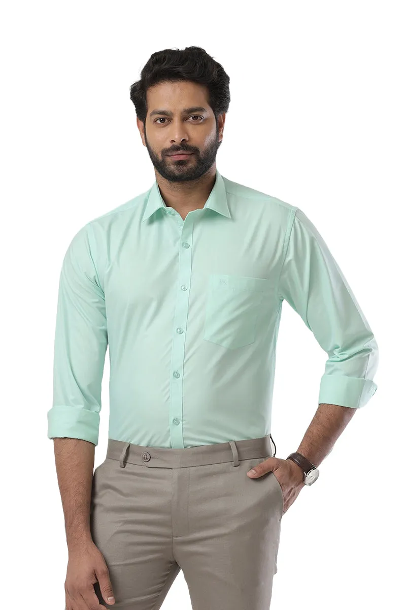 Denmark - Turquoise Green Formal Shirts for Men | Ariser