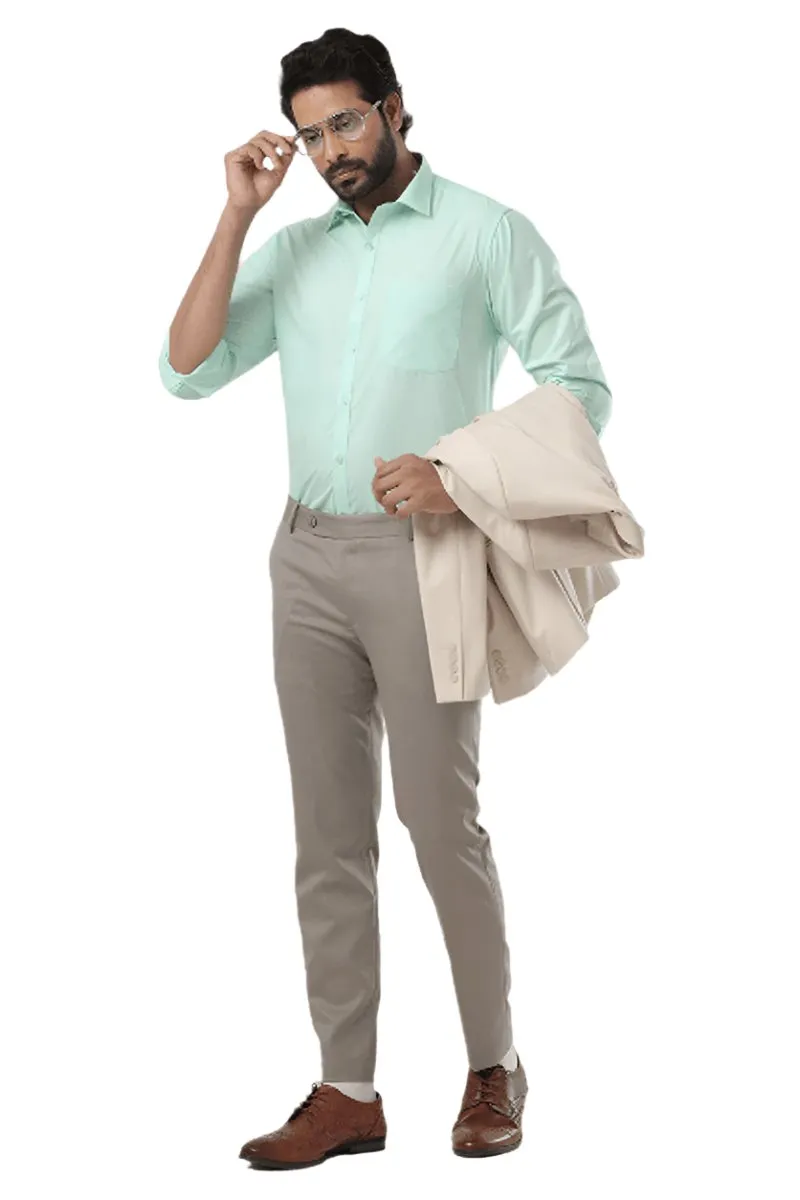 Denmark - Turquoise Green Formal Shirts for Men | Ariser