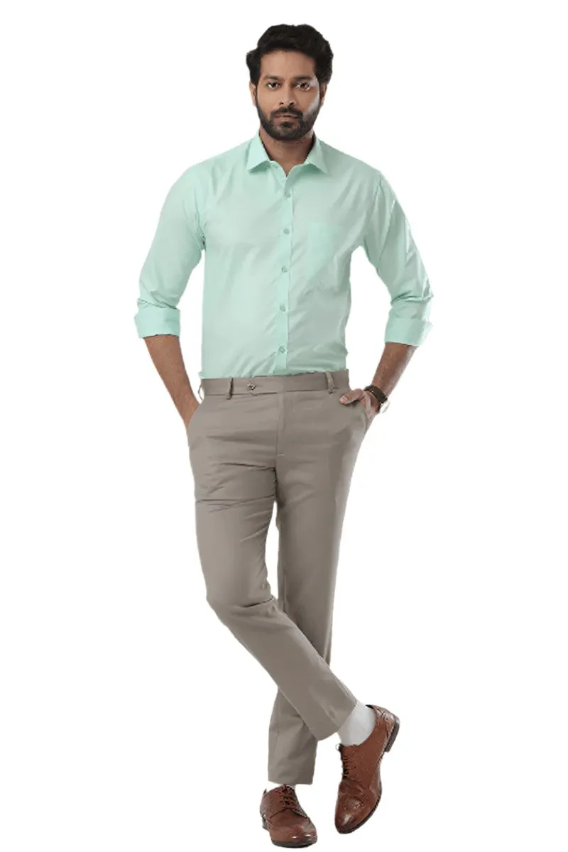 Denmark - Turquoise Green Formal Shirts for Men | Ariser