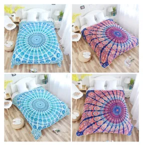 Digital three-dimensional printing flannel blanket