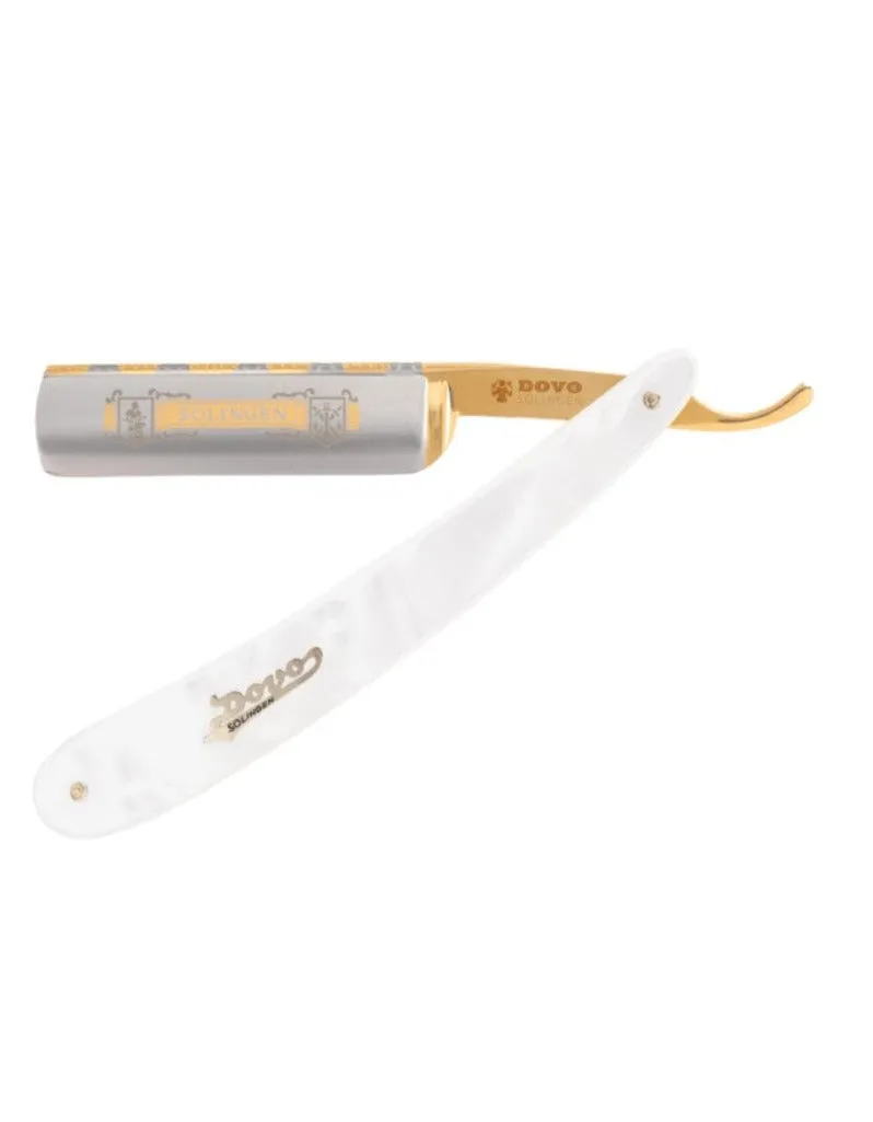 Dovo - Solingen Straight Razor, Imitation Pearl Handle, Round Point, 5/8"