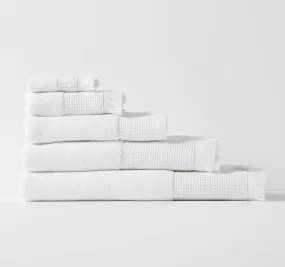 Eden 550GSM Cotton Bath Towel Range White