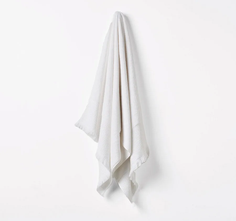 Eden 550GSM Cotton Bath Towel Range White