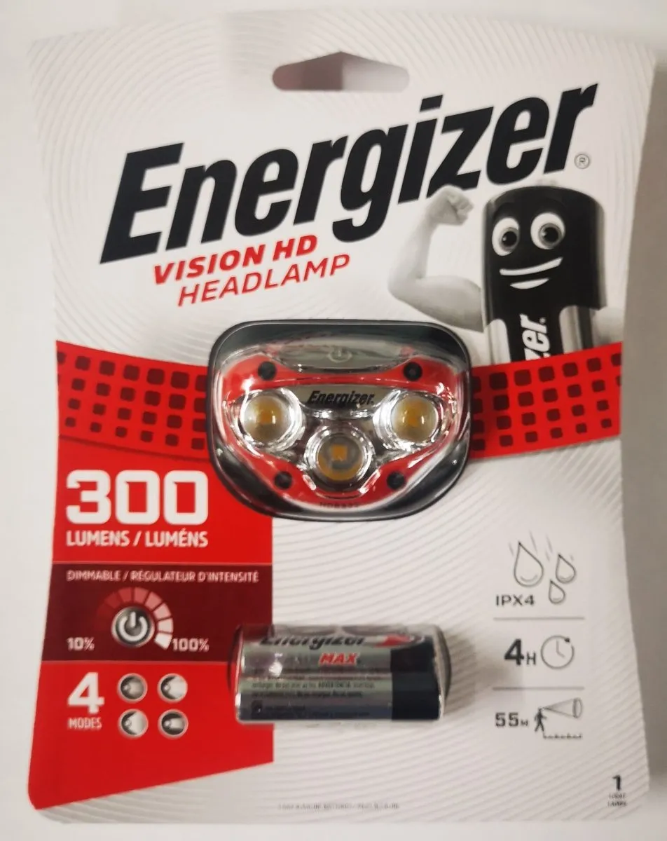 Energizer Vision HD Headlamp 300 Lumens