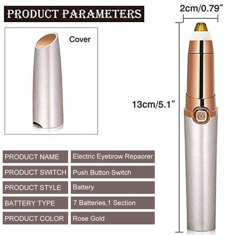 Eyebrow Trimmer Lipstick Brows Pen Hair Remover Painless