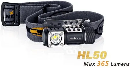 Fenix HL50 1 x CR123A / 1 x AA CREE XM-L2 T6 Neutral White 365 Lumen LED Headlamp