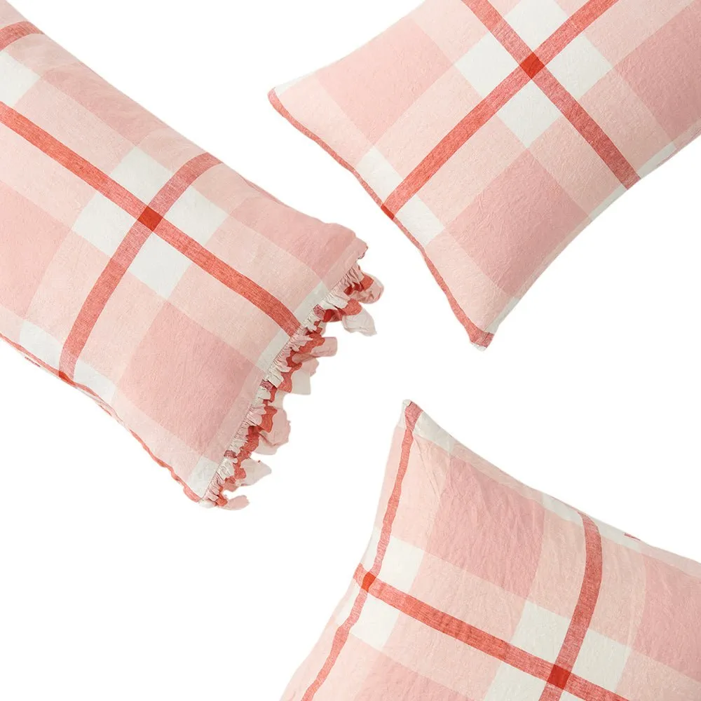 Floss 100% Linen Ruffle Pillowcase Set