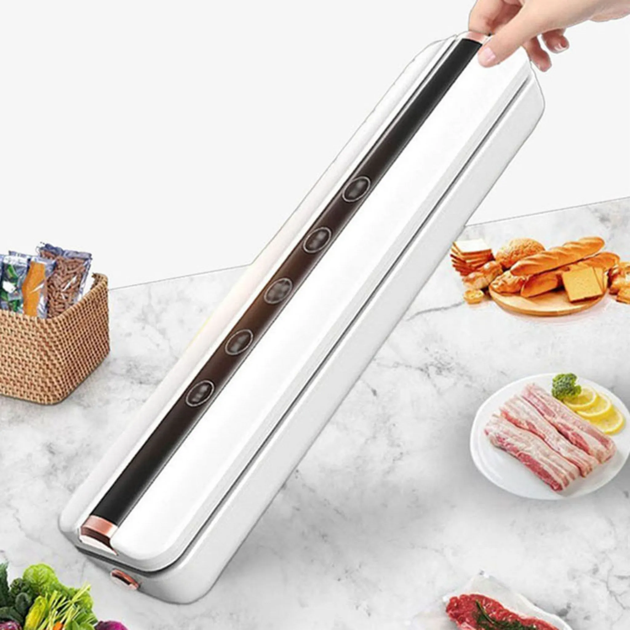 FONOW Wireless Vacuum Sealer for Home - Moist and Dry Dual Use, Freshness Preservation One-Touch Smart Vacuum Sealer - Vacuum Sealer/Bag Set - 🏆 #63 - Electronics - Best of December