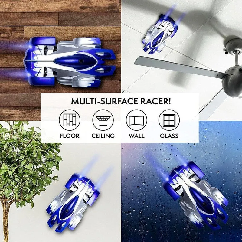 Gravity Defying Wall Climbing RC Car | Anti Ceiling Racing Toy With Dual Mode 360 Rotating (Assorted Colours)