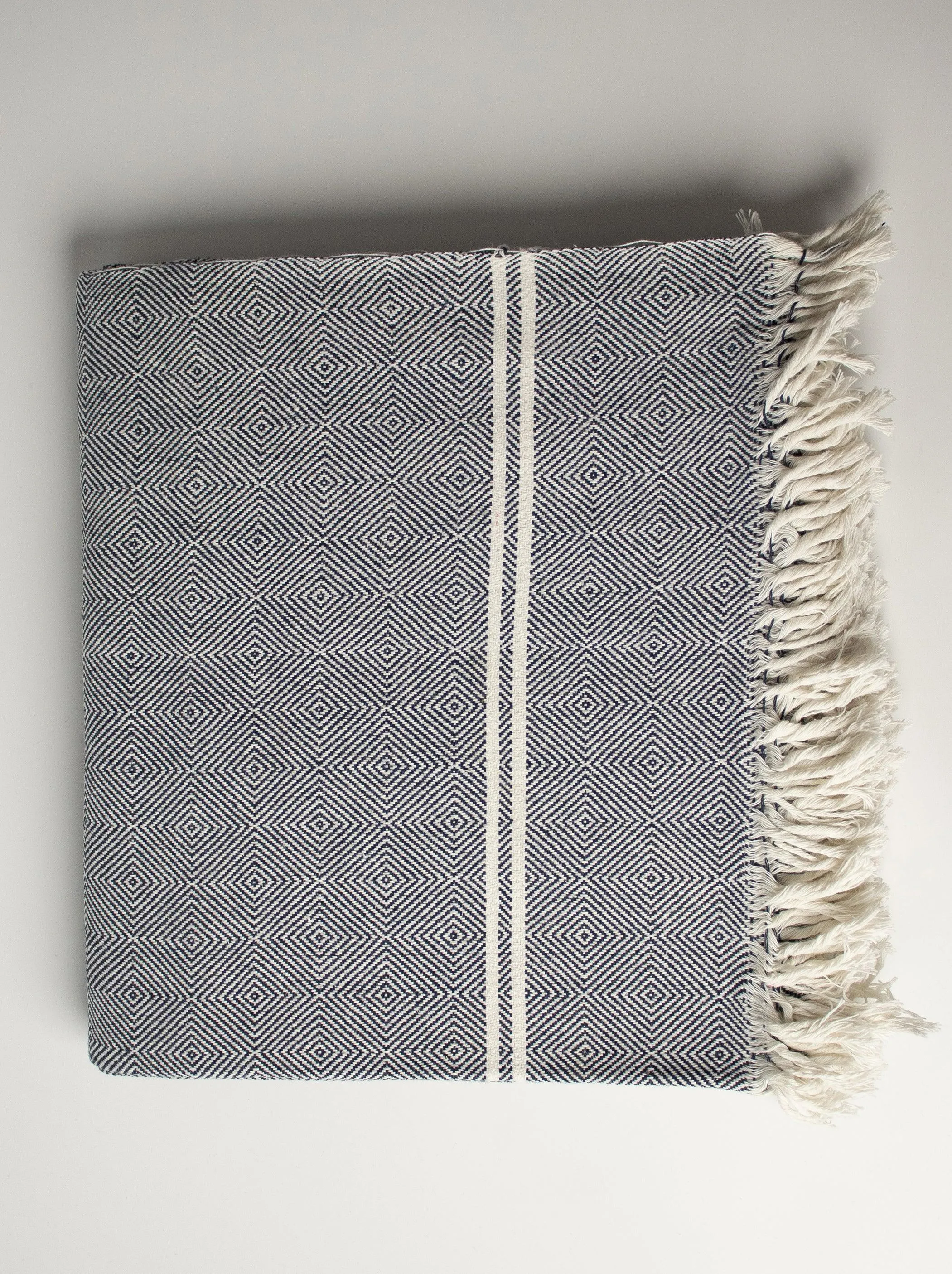 HAND WOVEN KHADI KHES, BLANKETS, THROW  IN GREY COLOR- ALL WEATHER