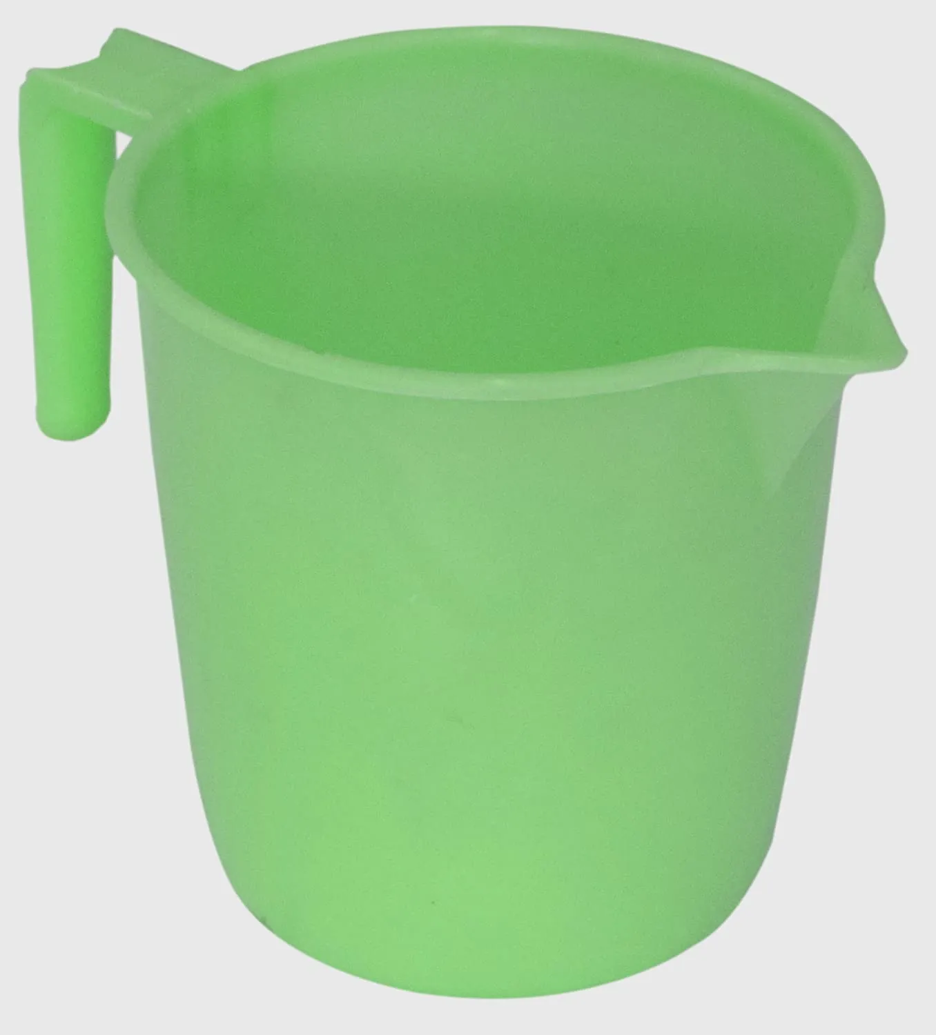 Heart Home 2 Pieces Unbreakable Virgin Plastic Multipurpose Bathroom Bucket & Mug Set (Green) (HS39HEARTH023135)