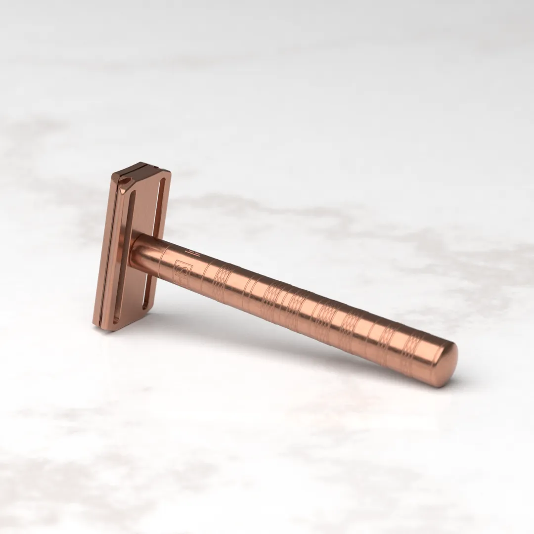 Henson Shaving - Copper - New Beveled Edge Aluminum AL13 Double Edge Safety Razor