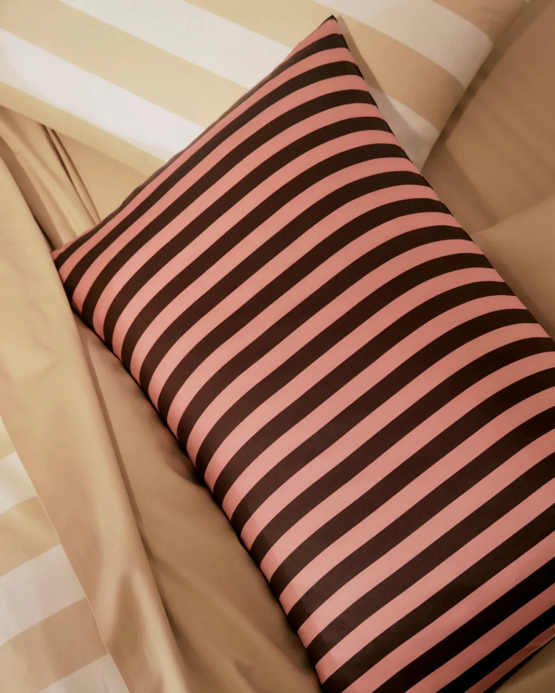 Hommey Silk Pillowcase - Rocky Road Stripes