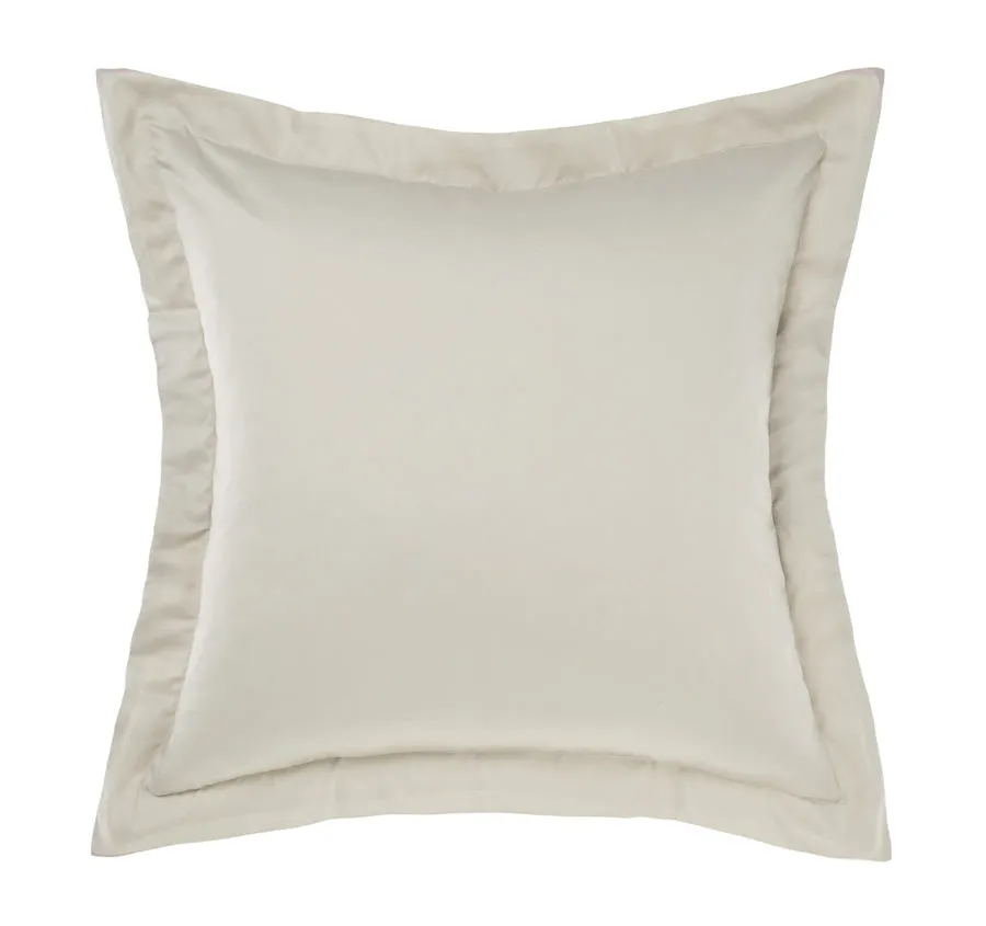 Hotel Augusta 500THC Cotton Sateen European Pillowcase Taupe