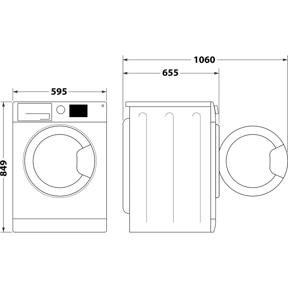 Hotpoint NTM118X3XBUK 8kg Heat Pump Tumble Dryer White