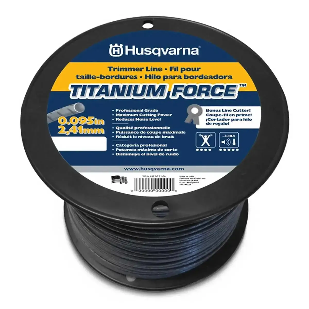 Husqvarna Titanium Force Trimmer Line .095" X 1427 ft