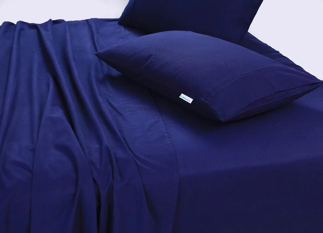 Hypoallergenic Deep Pocket Egyptian Cotton 500TC Mega Queen Bed Sheets Elan Linen