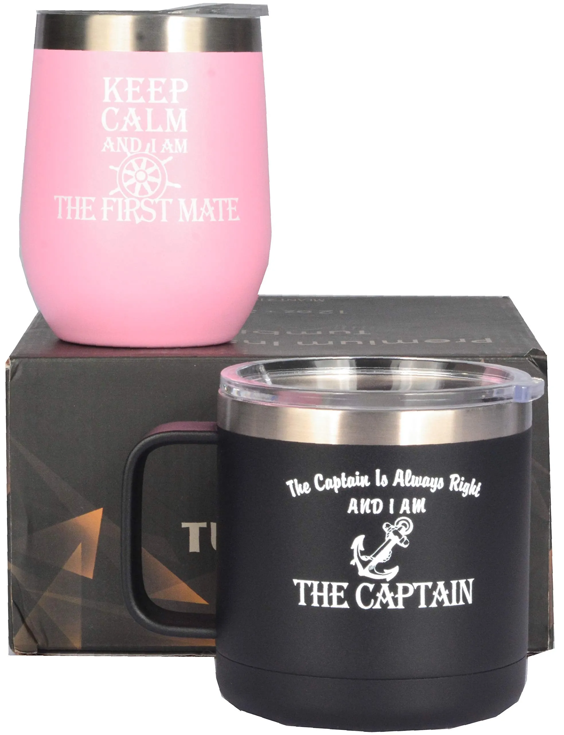 I am the Captain Tumbler, I am The first Mate Tumbler, First Mate Gifts, Boat Captain