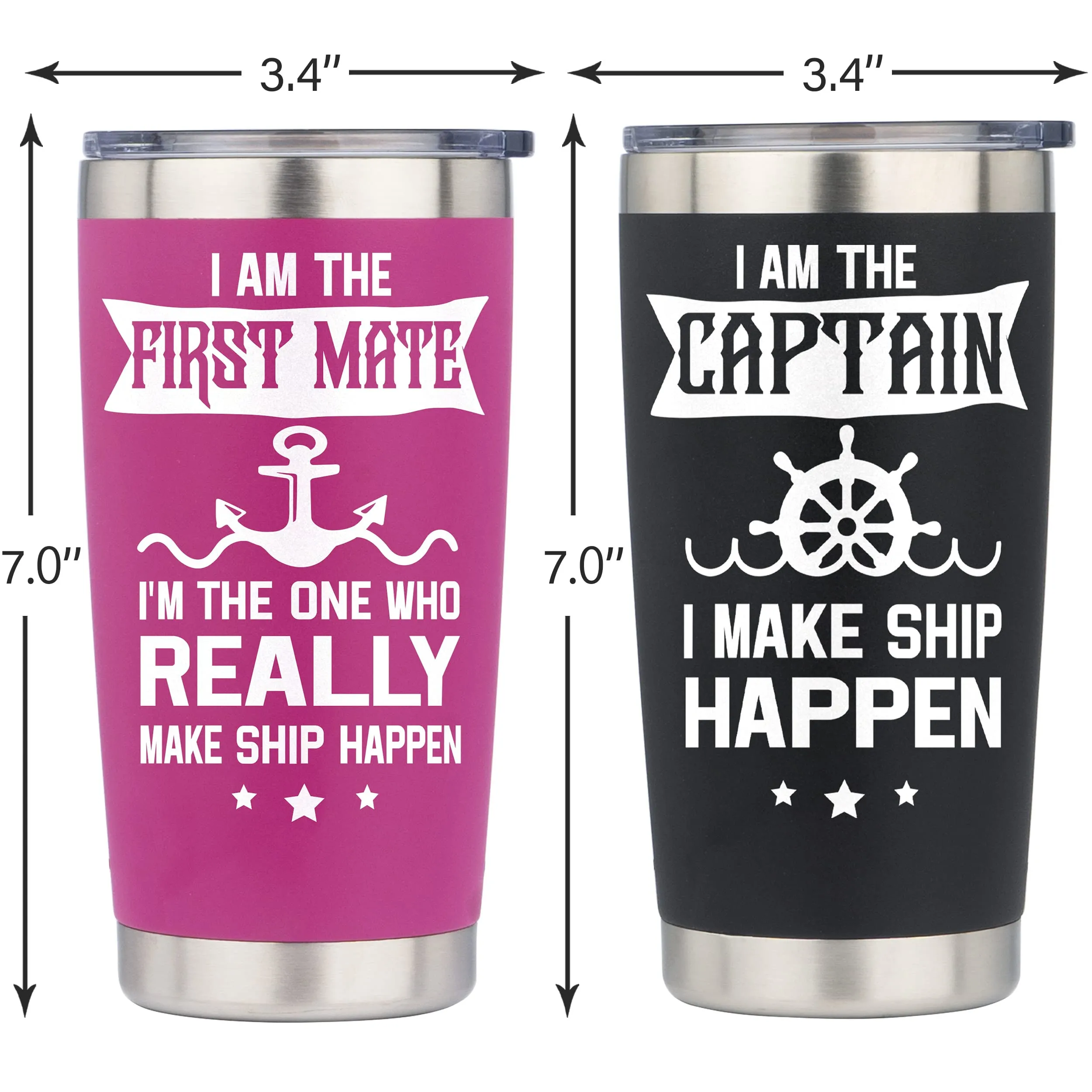 I am the Captain Tumbler, I am The first Mate Tumbler, First Mate Gifts, Boat Captain