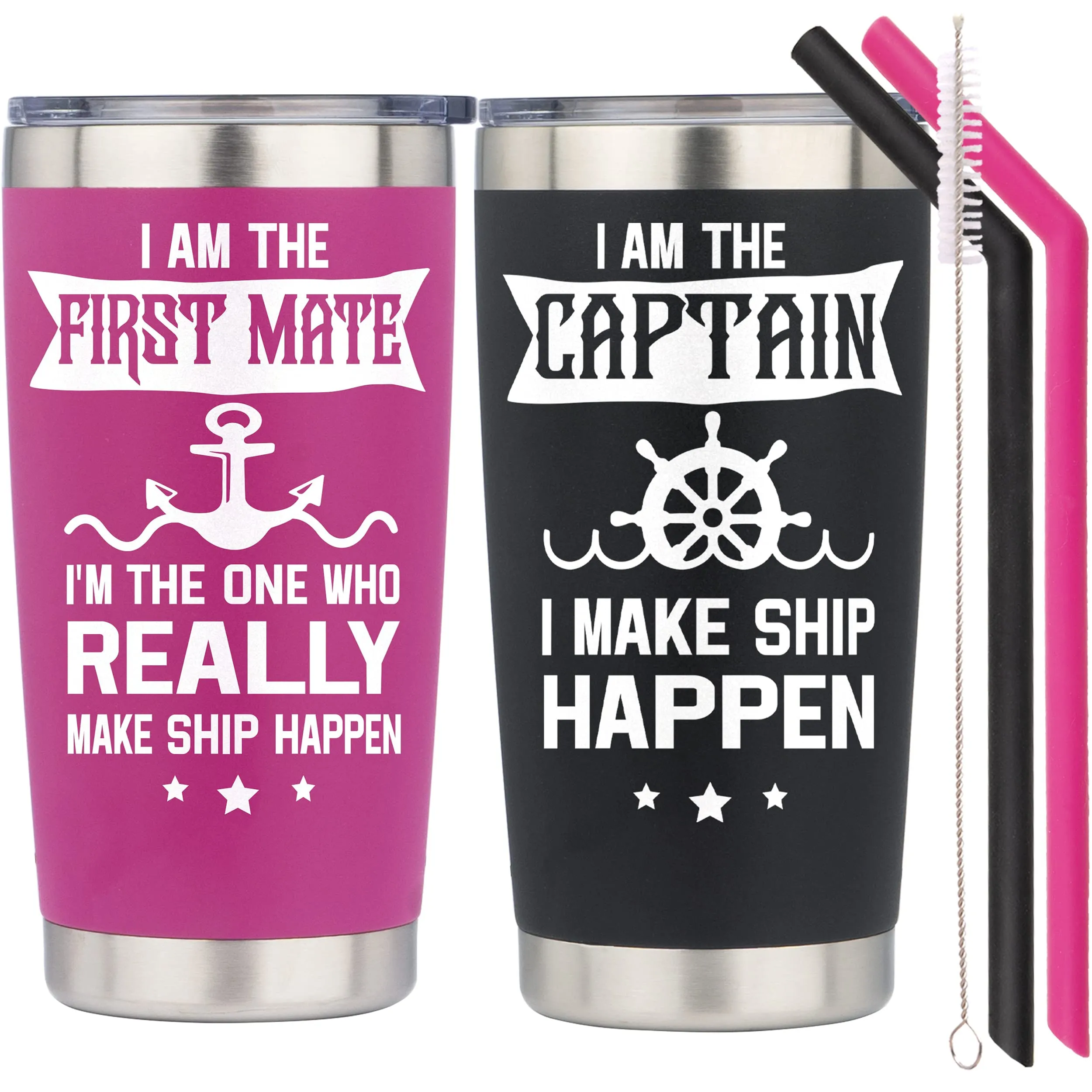 I am the Captain Tumbler, I am The first Mate Tumbler, First Mate Gifts, Boat Captain