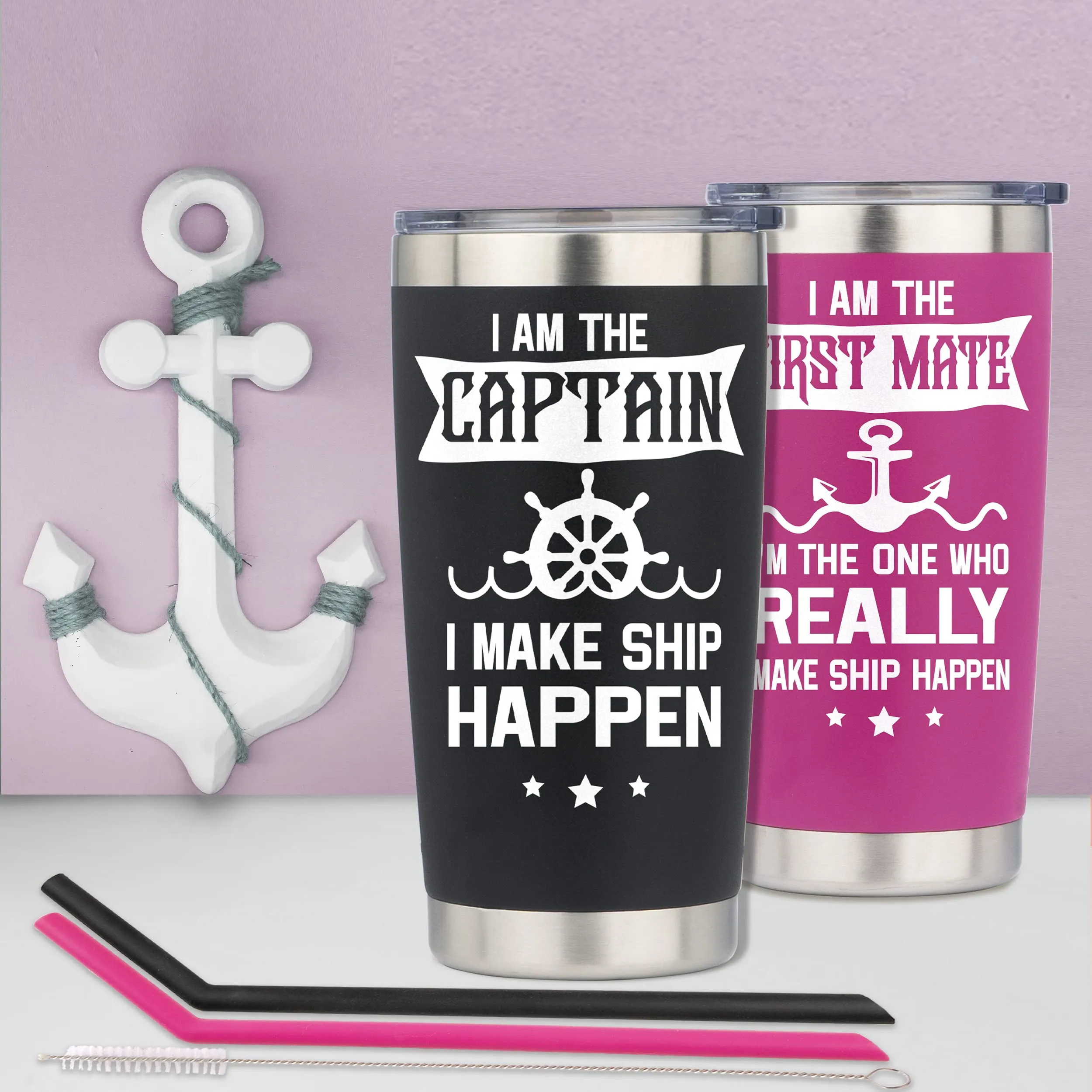 I am the Captain Tumbler, I am The first Mate Tumbler, First Mate Gifts, Boat Captain