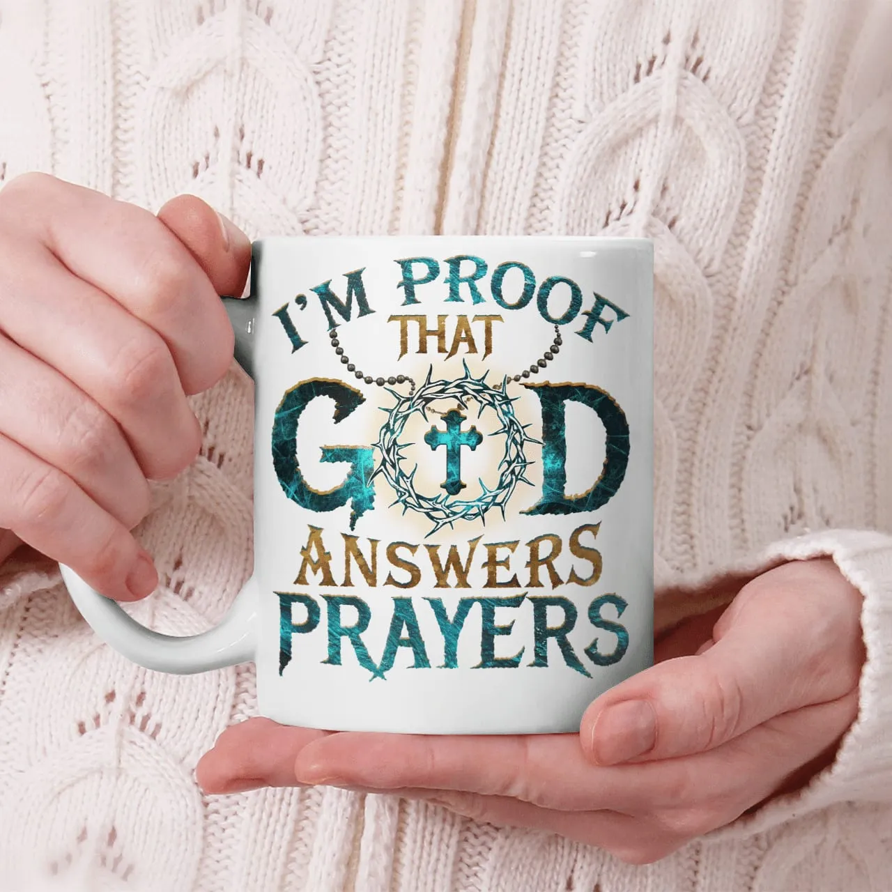 I'm Proof That God Answers Prayers, God Mug, Jesus Mug, Faith Mug