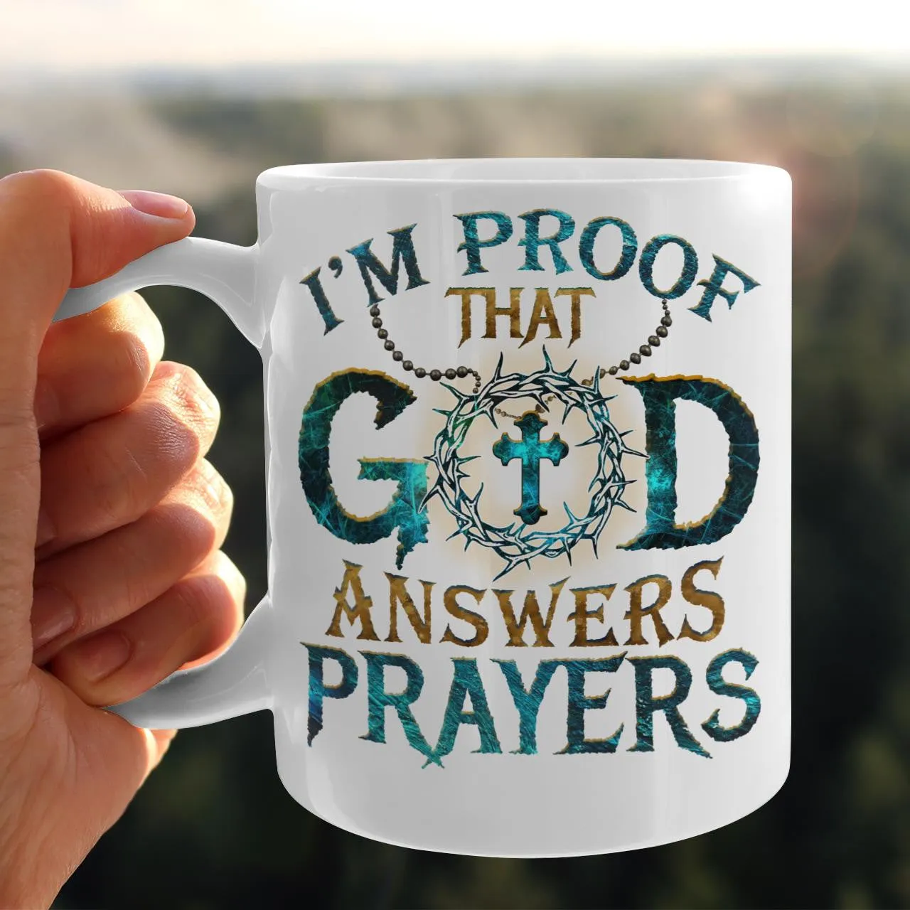 I'm Proof That God Answers Prayers, God Mug, Jesus Mug, Faith Mug