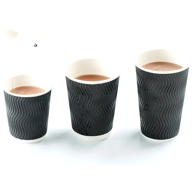 Insulated Hot Drink Cup S-shaped Corrugated Paper