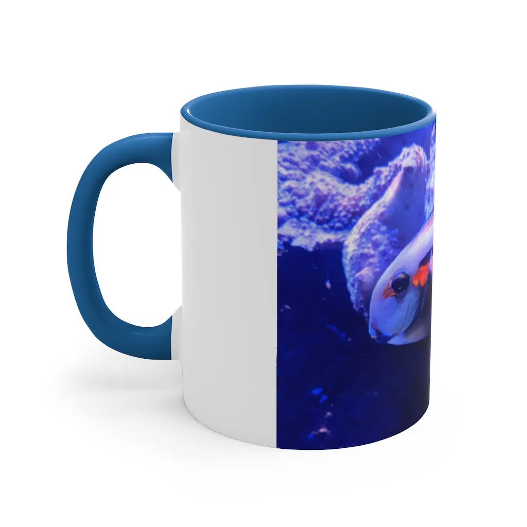 Light White Fish Accent Coffee Mug, 11oz