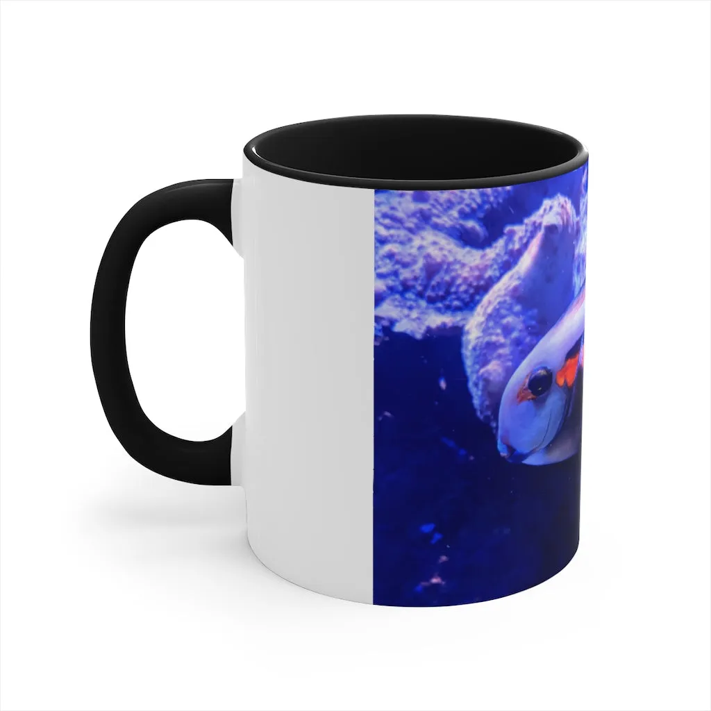 Light White Fish Accent Coffee Mug, 11oz