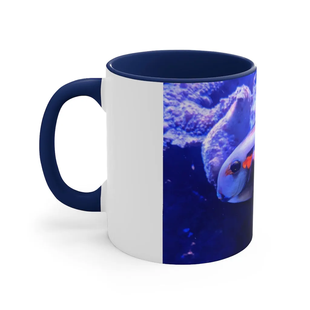 Light White Fish Accent Coffee Mug, 11oz