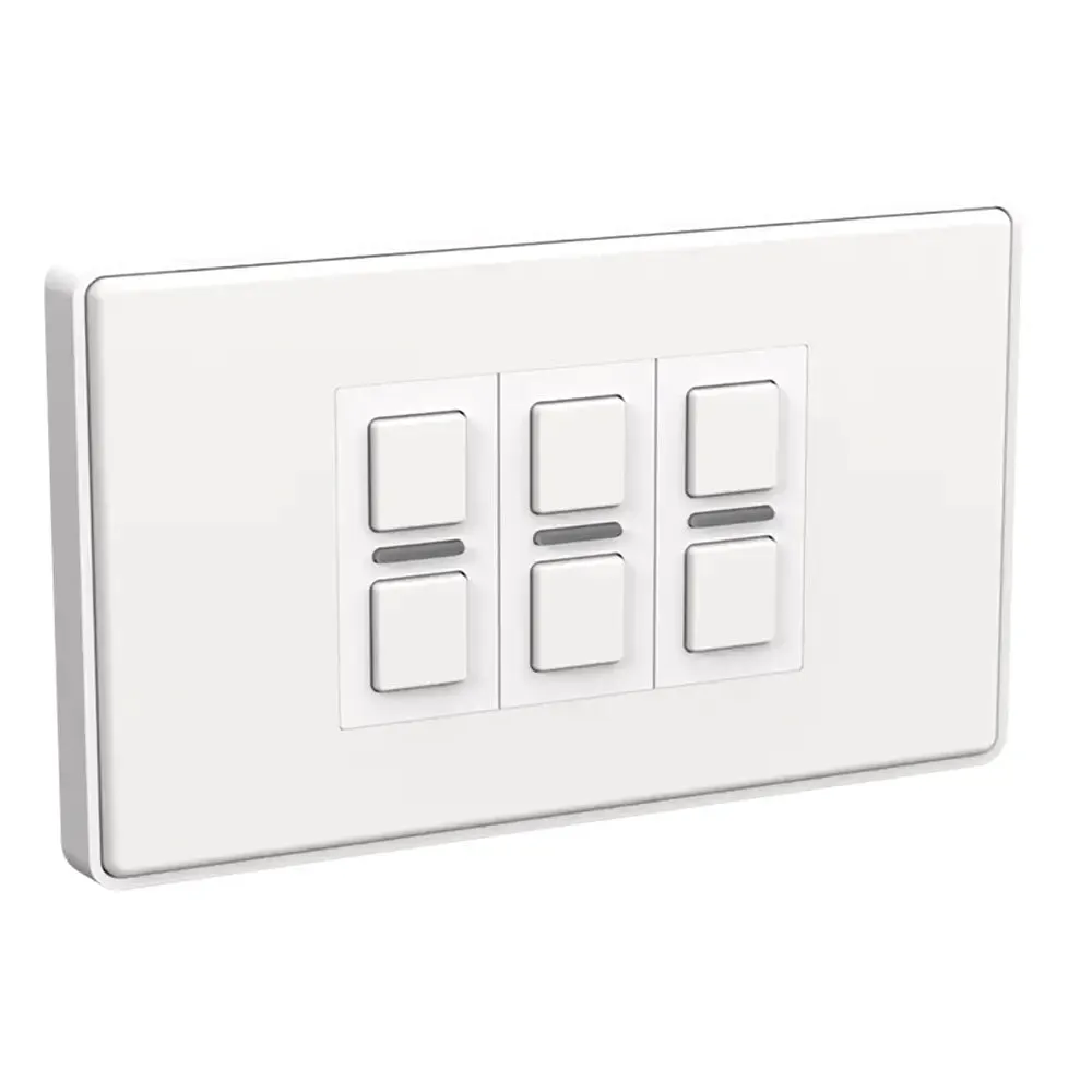 LIGHTWAVE LP53-WH 3 Gang Wire-Free Smart Dimmer Switch - White