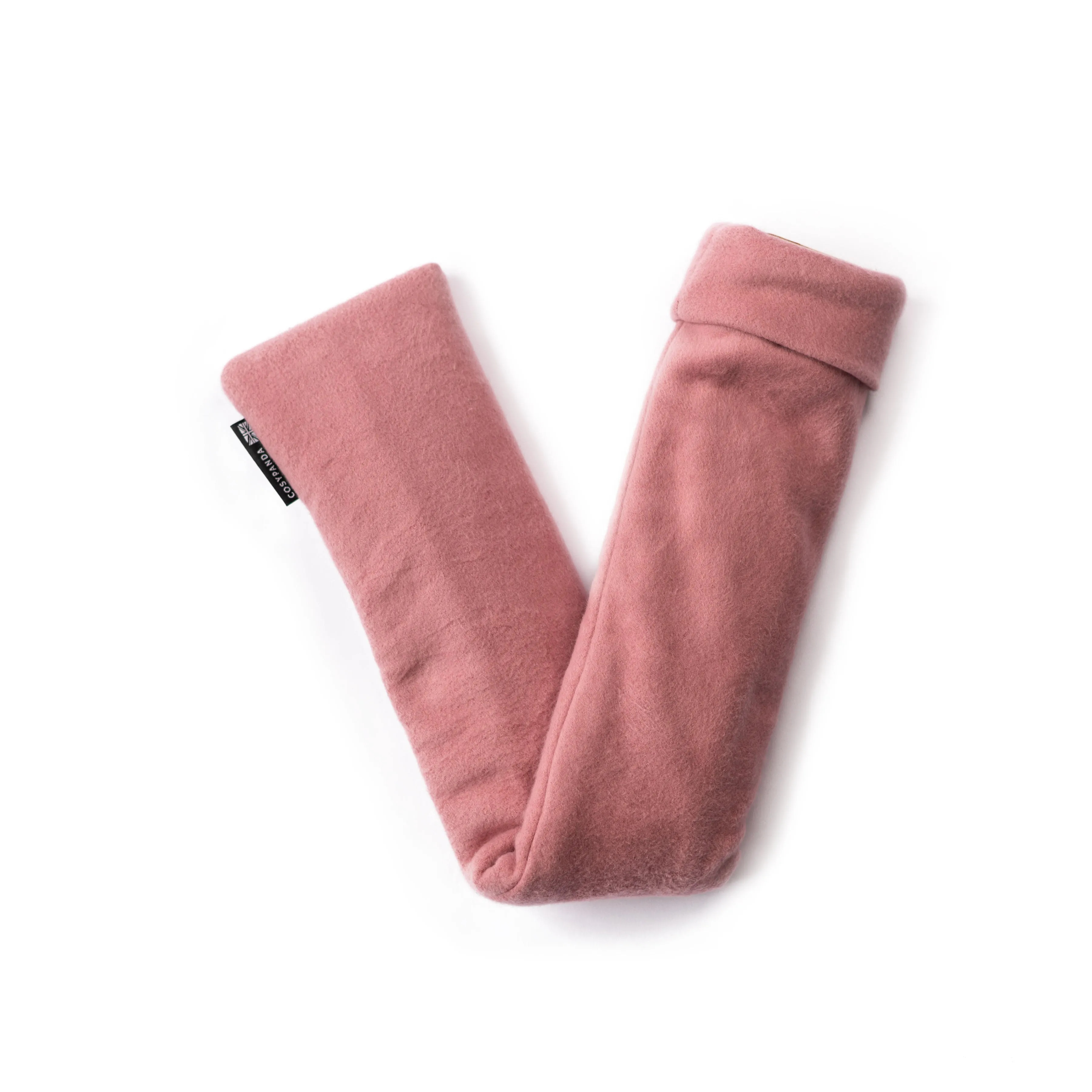 Long Organic Cotton Pink Hot Water Bottle