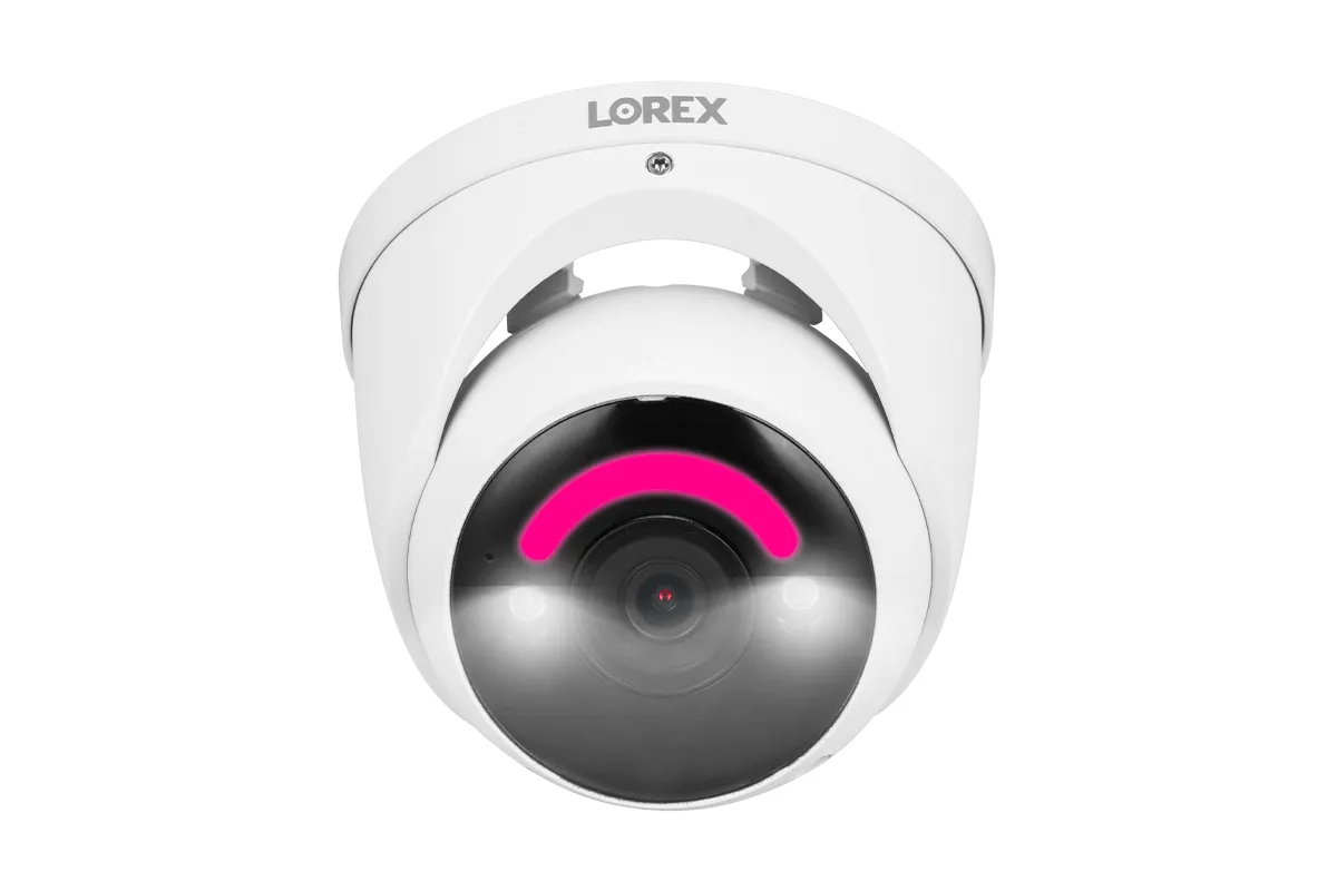 Lorex H16 4K IP Wired Dome Security Camera with Smart Security Lighting and Smart Motion Detection