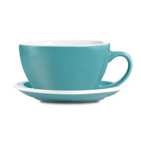 Loveramics Egg Style Latte Cup & Saucer - Teal (10oz/300ml)