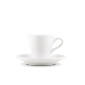 Loveramics Tulip Style Espresso Cup & Saucer - White (2.7oz/80ml)