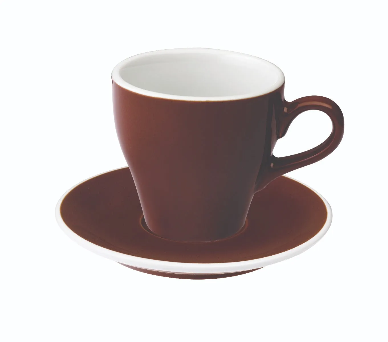 Loveramics Tulip Style Latte Cup & Saucer - Brown (9.5oz/280ml)