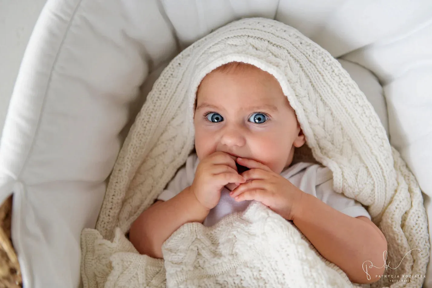 Lullalove Premium Merino Wool Baby Blanket "Cookie"