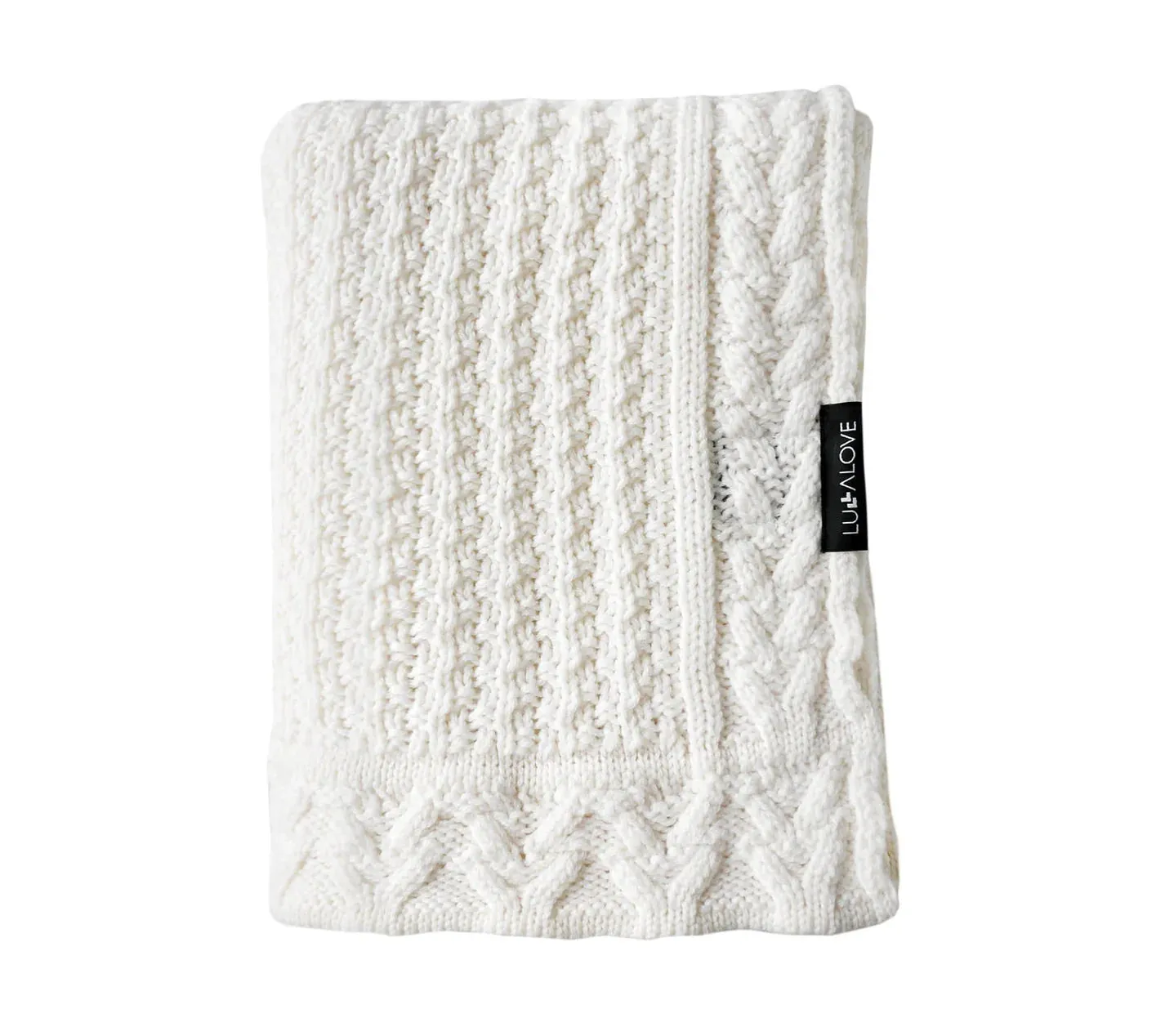 Lullalove Premium Merino Wool Baby Blanket "Cookie"