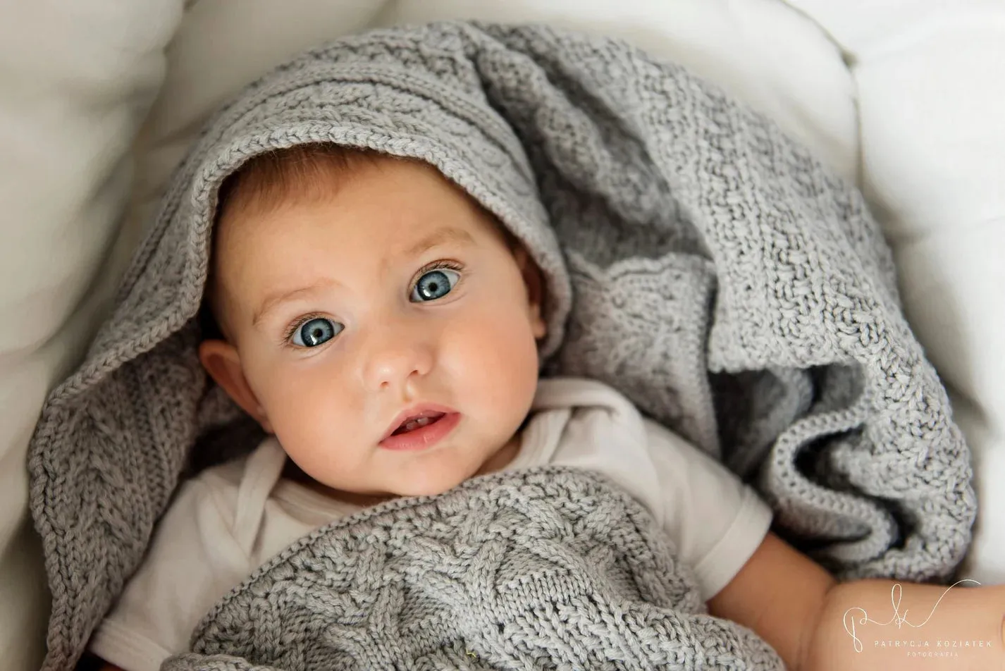 Lullalove Premium Merino Wool Baby Blanket "Cookie"