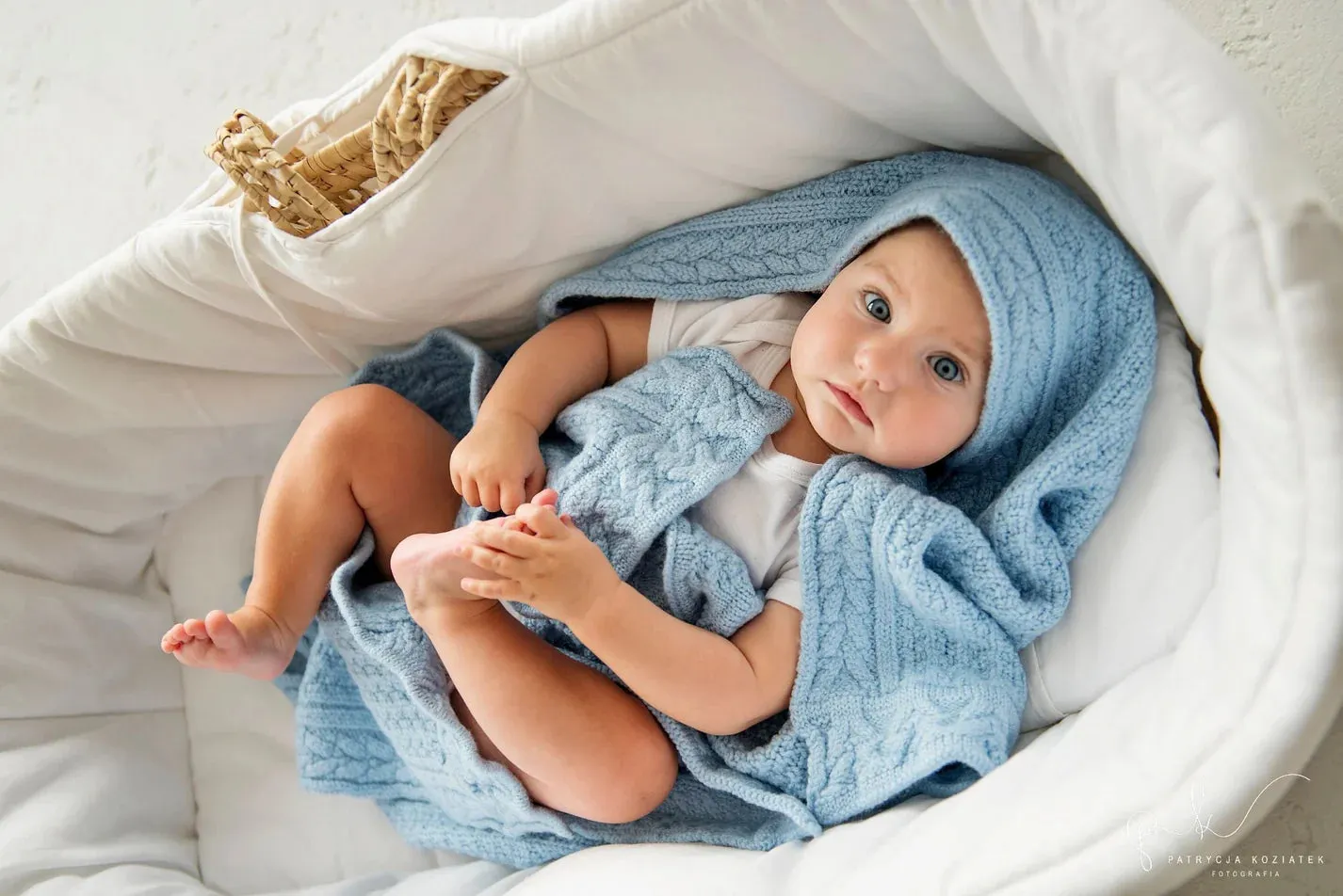 Lullalove Premium Merino Wool Baby Blanket "Cookie"