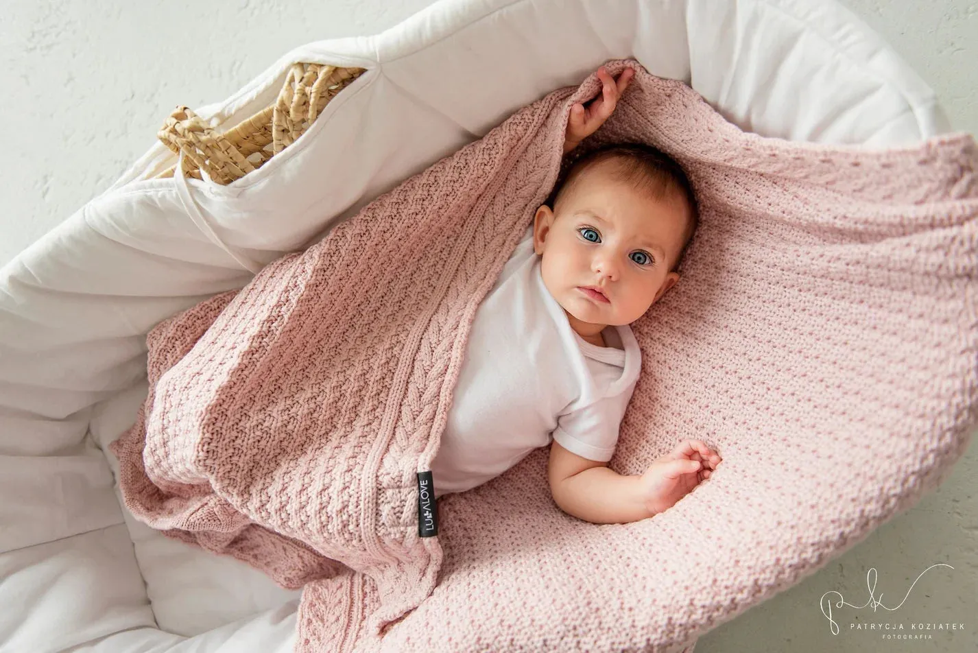 Lullalove Premium Merino Wool Baby Blanket "Cookie"