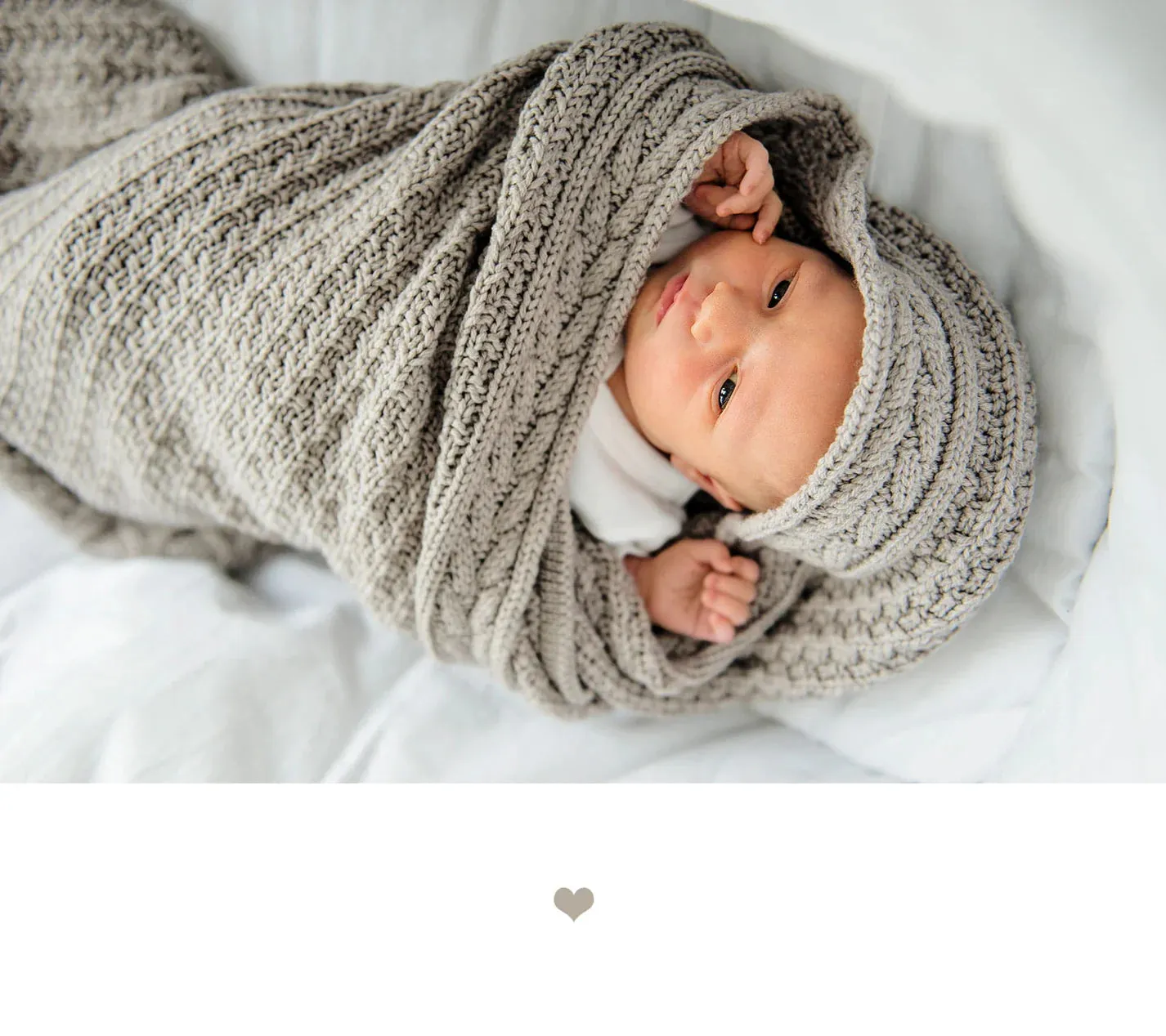 Lullalove Premium Merino Wool Baby Blanket "Cookie"